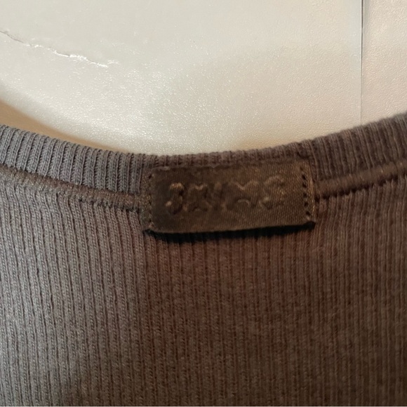 SKIMS Black Ribbed Crop Tank Top SIZE small - Picture 3 of 5